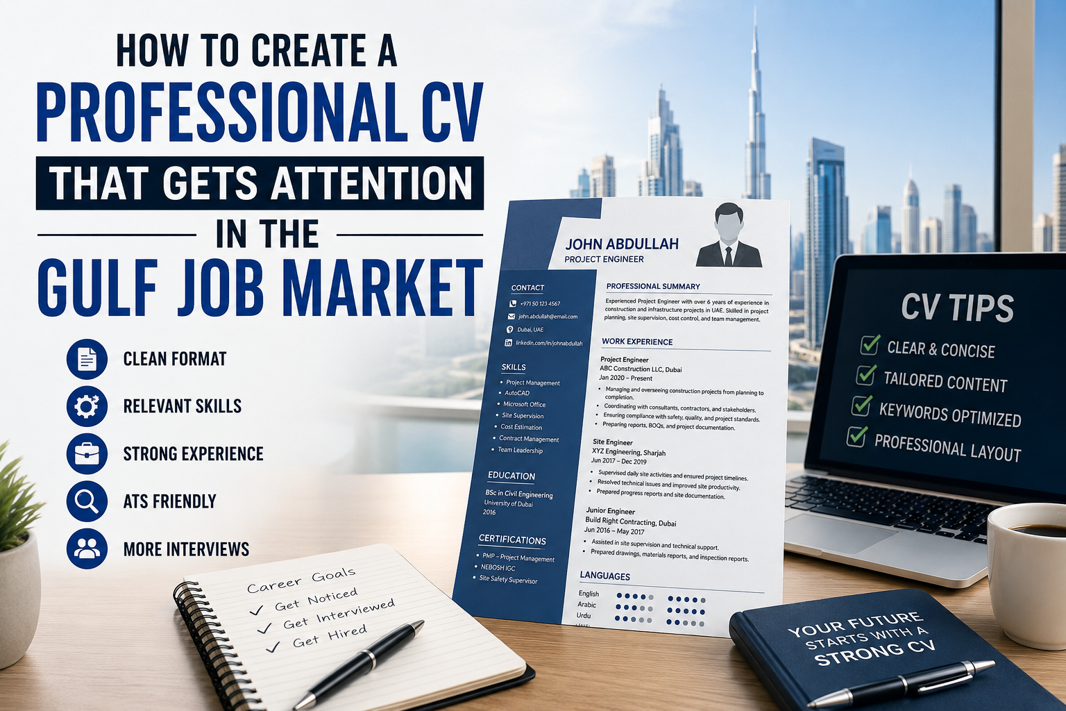 How to Create a Professional CV That Gets Attention in the Gulf Job Market